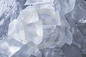 Ice cubes background texture